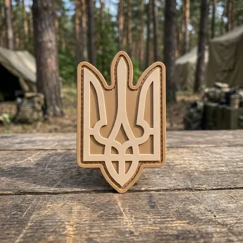 ПВХ Патч (шеврон) "Герб" фігурний койот