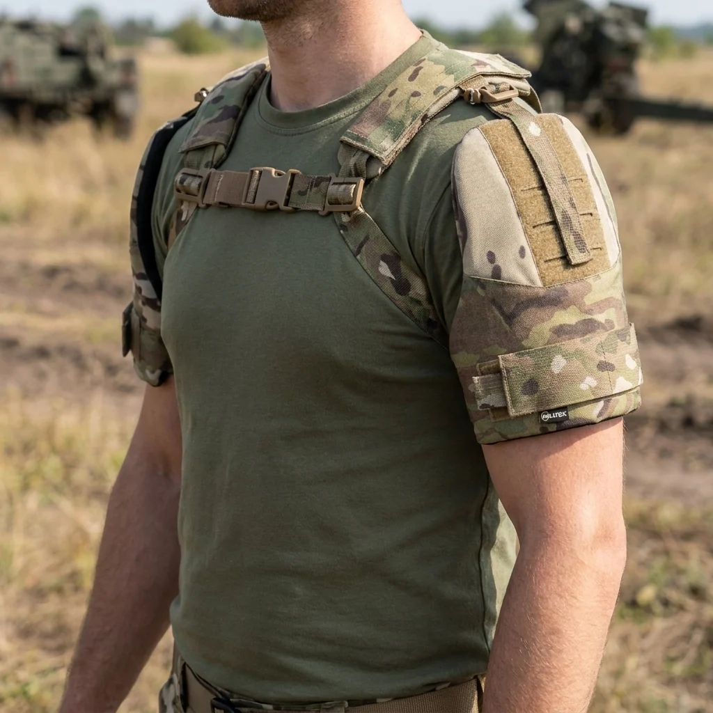 Захист плечей з балістичним пакетом 1 клас захисту Militex cordura USA Multicam