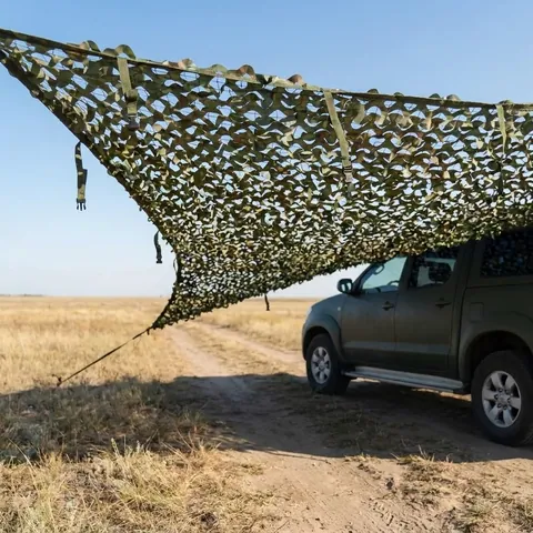 Літня маскувальна сітка Militex Листя 4х8м (площа 32 кв.м.)