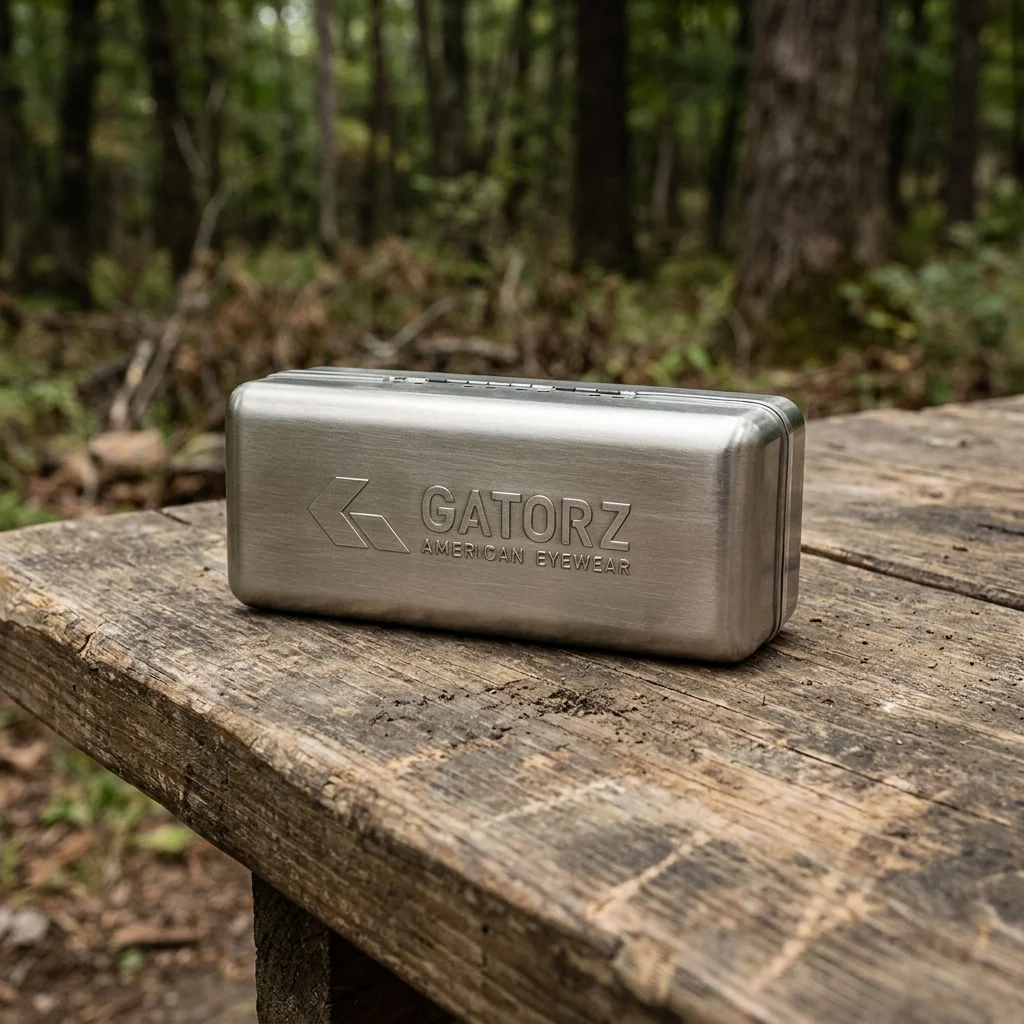 Металічний кейс для окулярів Gatorz Metal Sunglass Case