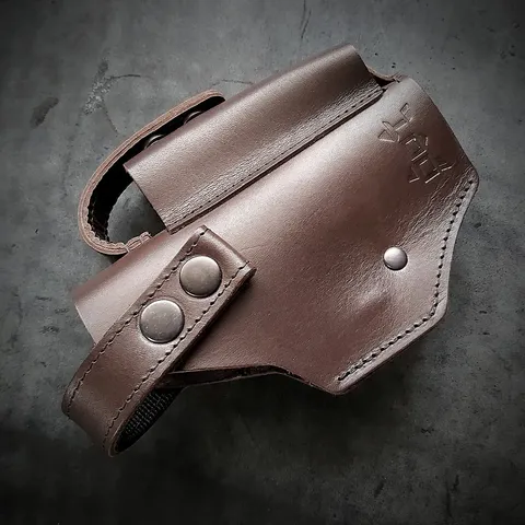Шкіряна кобура поясна під Glock 19 | коричнева