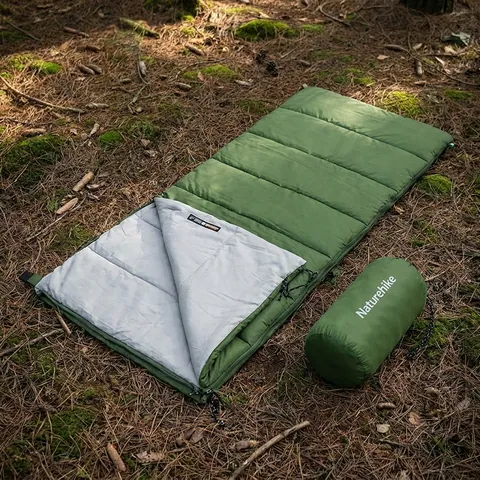 Спальний мішок Naturehike F150 NH22MSD05, лівий, зелений — фото 3