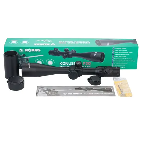 Оптичний приціл KONUS KONUSPRO F-30 6-24x52 MIL-DOT IR FFP — фото 6