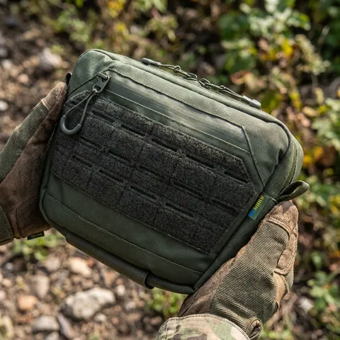 Сумка-напашник XL Kiborg GU Cordura з NIR-просоченням (Хакі) — фото 3