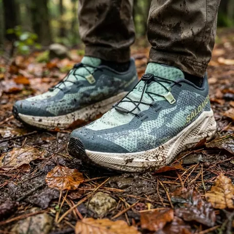 Бігові кросівки Salomon AERO GLIDE 4 GRVL чоловічі для асфальту та гравію Stormy Weather / Lichen