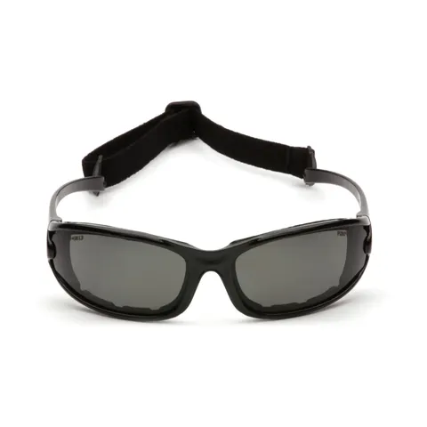 Захисні окуляри з полярізацією Pyramex Pmxcel Polarized (gray) Anti-Fog, сірі, Чорний — фото 5