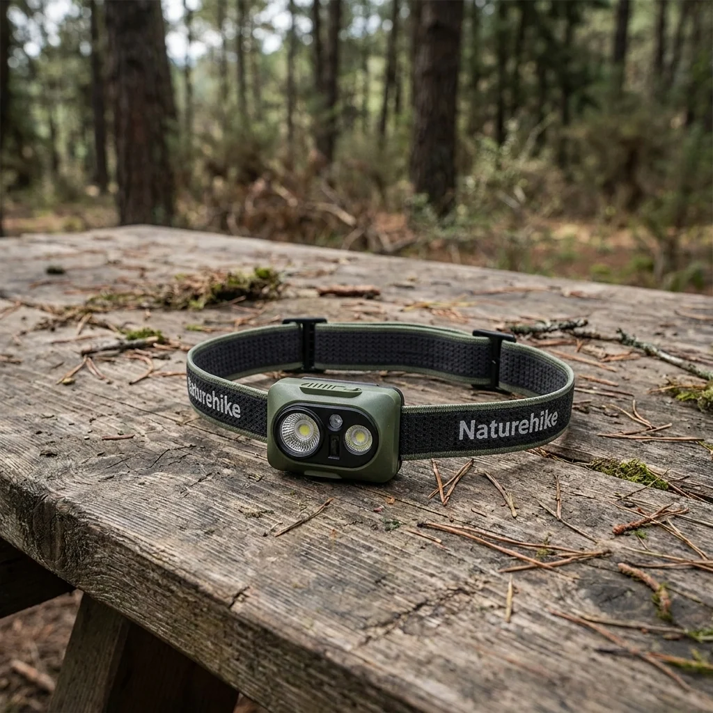 Ліхтар налобний Naturehike CNK2450ZM010, зелений