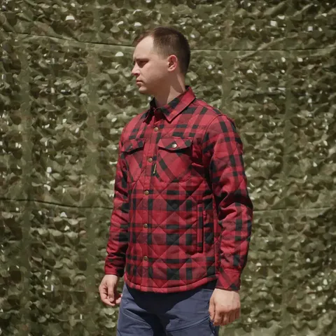 Куртка Frontier Tartan Червона — фото 4