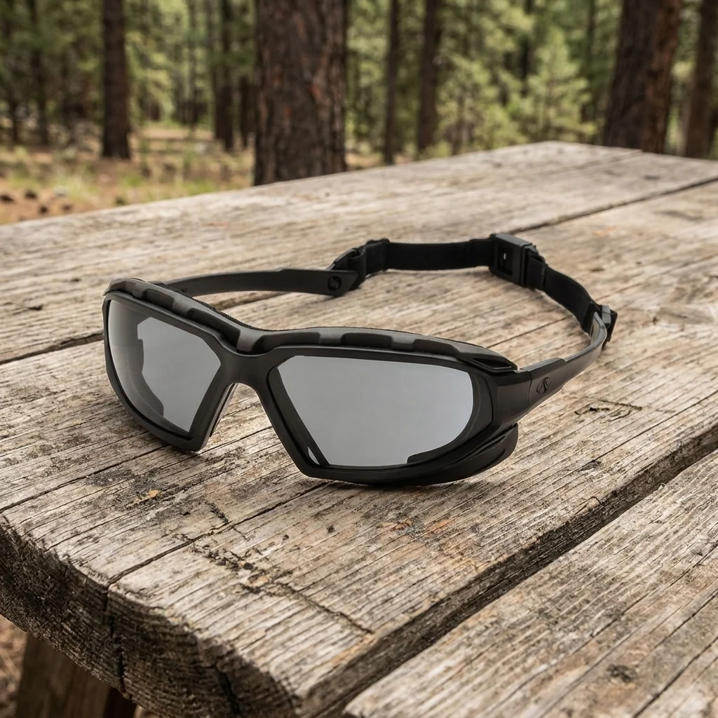 Окуляри захисні з ущільнювачем Pyramex Highlander-PLUS (gray) Anti-Fog, чорні, Чорний