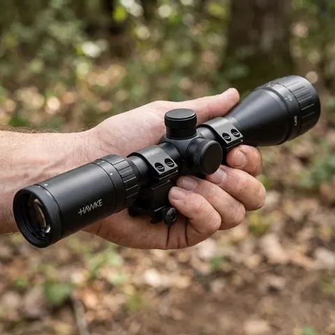 Приціл оптичний Hawke Fast Mount 3-9x40 AO сітка Mil Dot. Кільця на Weaver — фото 3