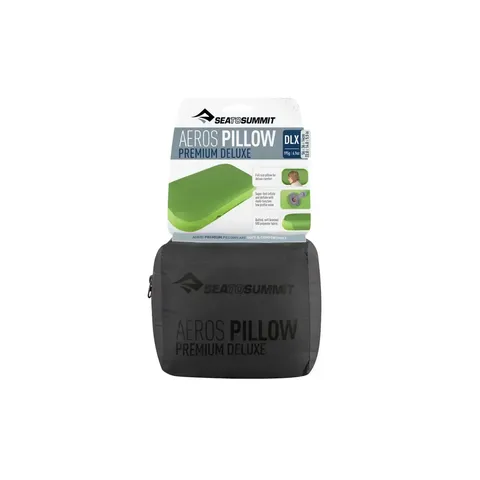 Сіра надувна подушка Aeros Premium Pillow Deluxe — 14х56х36см — фото 7