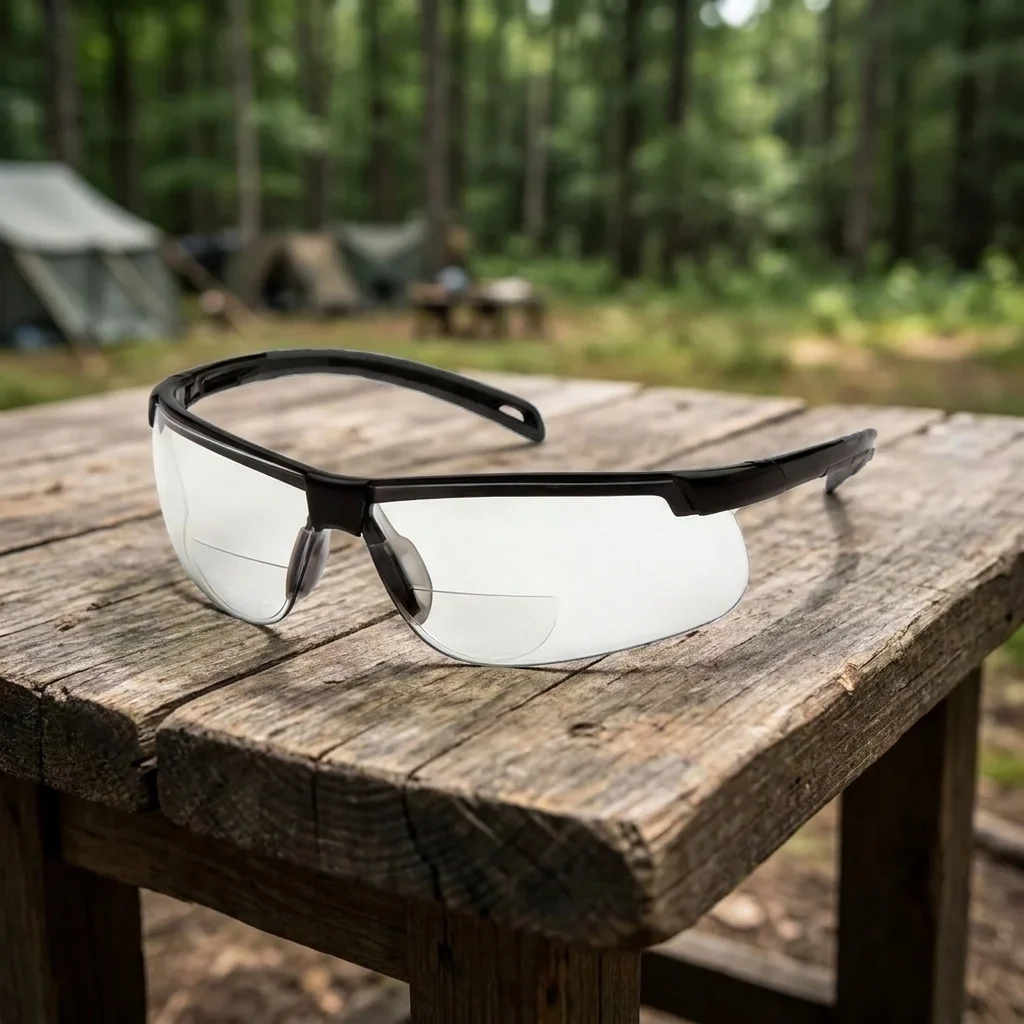 Біфокальні захисні окуляри Pyramex Ever-Lite Bifocal (clear +3.0) Super Anti-Fog H2MAX, біфокальні прозорі з діоптріями, Чорний