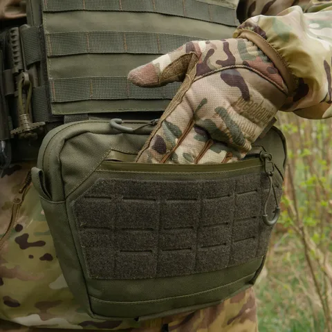 Сумка-напашник XL Kiborg GU Cordura з NIR-просоченням (Хакі) — фото 10