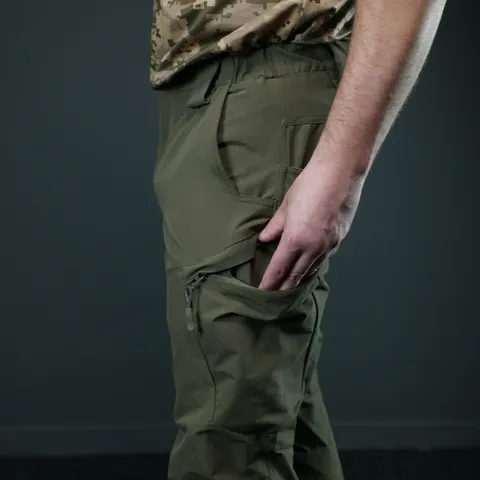 Тактичні літні штани GECON BR | Nylon-Stretch | Колір олива — фото 10