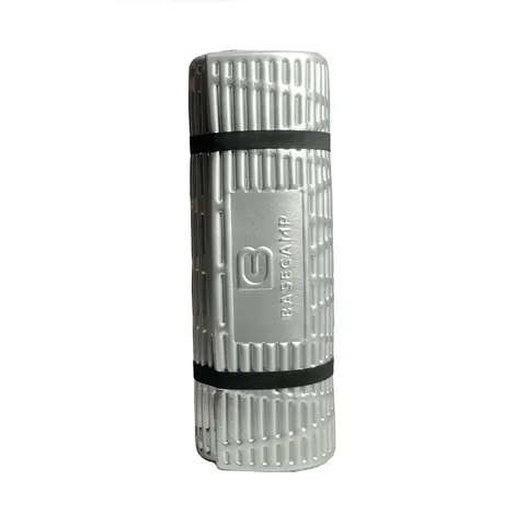Килимок (185х55х1,5 см) BaseCamp X-Line Roll Foiled Mat IXPE Олива — фото 2