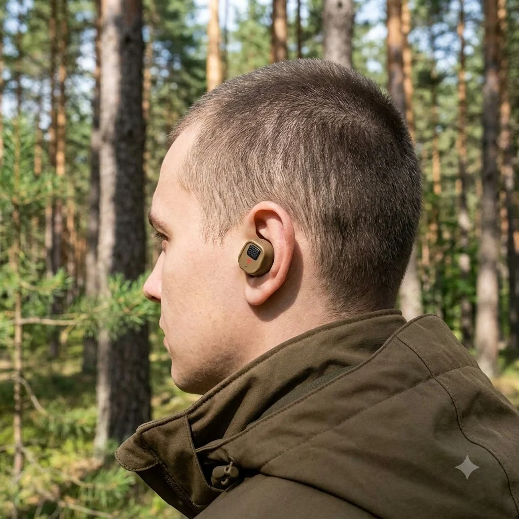 Активні захисні навушники-беруші Earmor M20T Pro Bluetooth — Койот