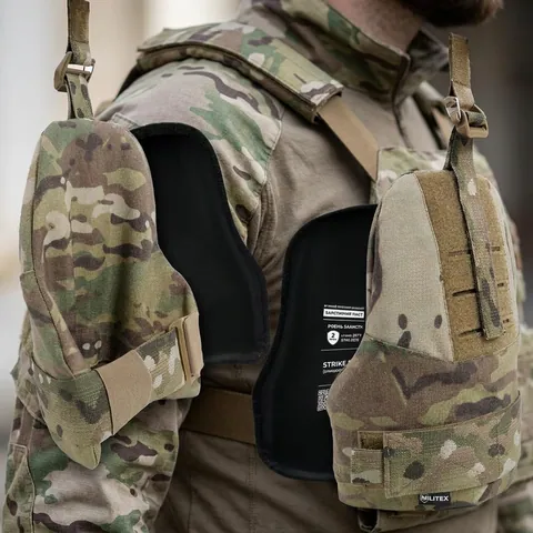 Захист плечей з балістичним захистом 2 клас Militex cordura USA Мультикам — фото 3