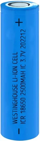 Акумулятор Westinghouse ICR18650F 2500 mAh 3.7V Li-ion Flat Top без захисту — фото 2