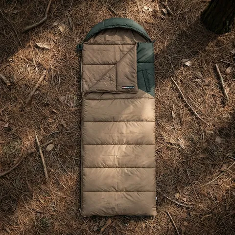 Спальник з капюшоном Naturehike Sunny Day PL02 U250 CNK2550WS028, (8,5°C), правий, коричнево-зелений — фото 3