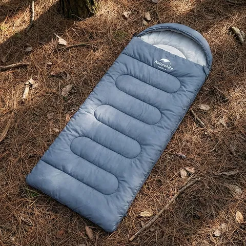 Спальний мішок Naturehike Y150L NH21MSD08, лівий, сіро-блакитний — фото 3