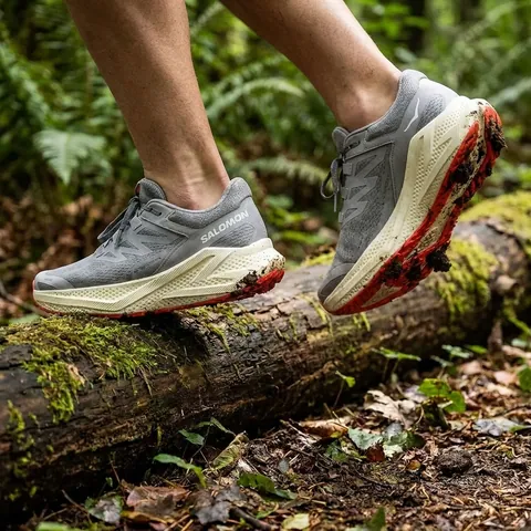Кросівки Salomon outdoor AERO GLIDE 3 Alloy/Vanilla Ice/Neon Flame — фото 3