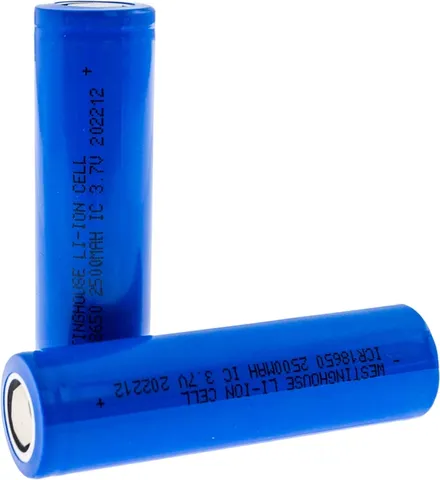 Акумулятори Westinghouse ICR18650F 2500 mAh 3.7V Li-ion набір 2 шт у пластиковому боксі 18650 — фото 3