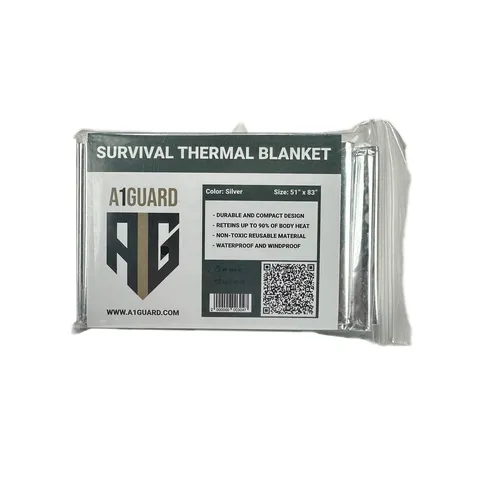 Термоковдра A1G Survival Blanket - Silver — фото 2
