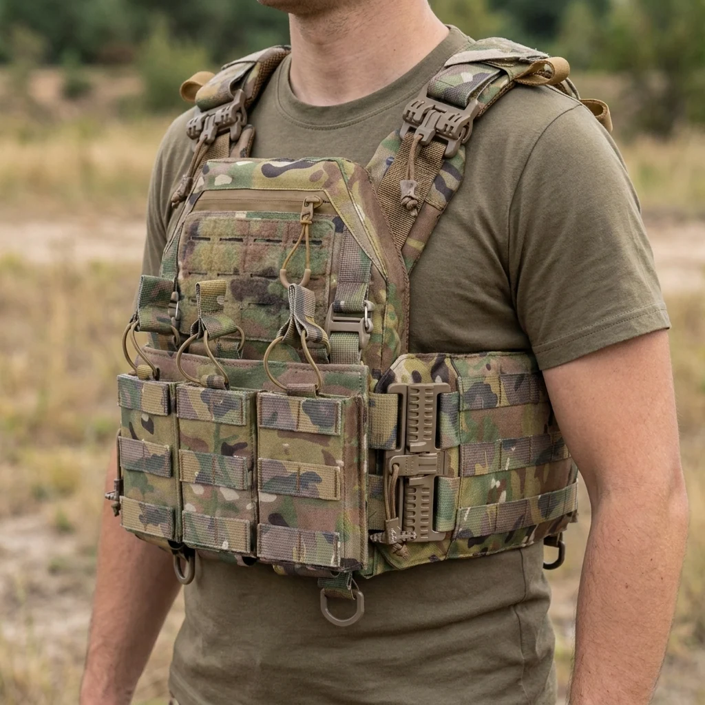 Плитоноска Kiborg GU Gen.2 + з'ємна панель для трьох магазинів Мультикам