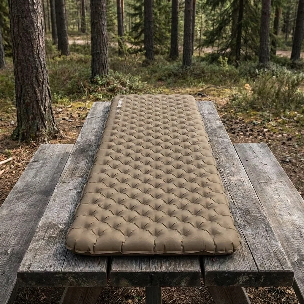 Матрац надувний одномісний UL Naturehike CNK2450WS012, 196*64, коричневий