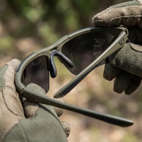 Захисні окуляри Venture Gear Tactical Drone 2.0 Green (gray) Anti-Fog, сірі в зеленій оправі, Коричневий — фото 3
