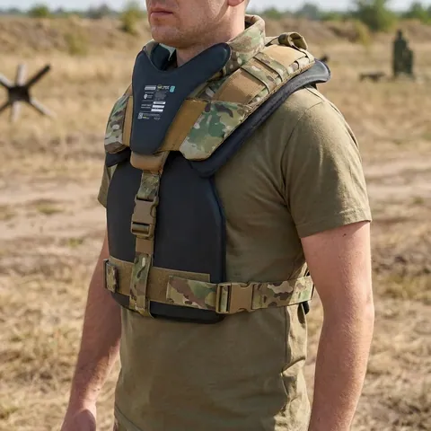 Захист шиї mod. 1 з балістичним захистом 2 клас Militex cordura USA Мультикам