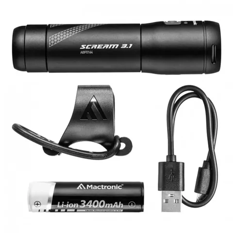 Ліхтар велосипедний передній Mactronic Scream 3.1 (1000 Lm) USB Rechargeable (ABF0164) — фото 3