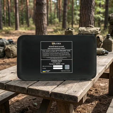 Балістичний захист 1 класу для плитоноски Militex Pro Series (M-L) 29,5*14,7 см камербанд, 1 шт