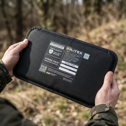 Балістичний захист 2 класу для плитоноски Militex Pro Series (M-L) 29,5*14,7 см камербанд, 1 шт — фото 3