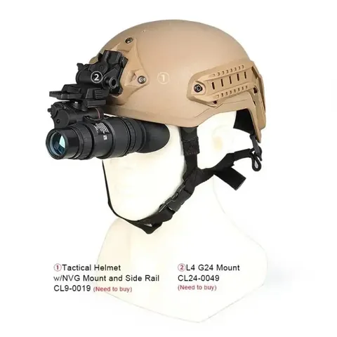 Монокуляр прилад нічного бачення PVS-18A1 Night Vision із кріпленням FMA L4G24 на шолом — фото 2