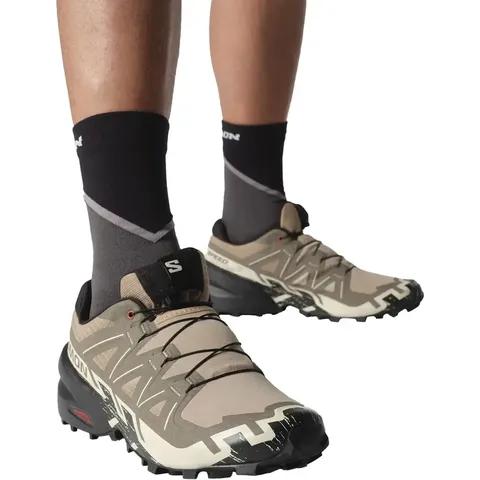 Чоловічі кросівки Salomon SPEEDCROSS 6 Natural/Black/Almond Milk (трейлові, літні) — фото 9