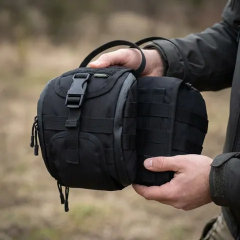 Підсумок-аптечка (швидкий скид) Kiborg GU Cordura Black — фото 3