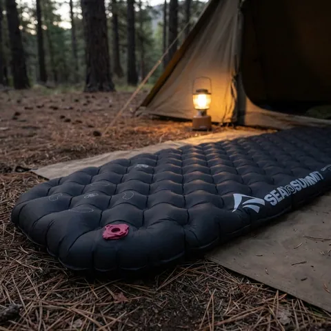 Надувний килимок (168x55x10см) Sea to Summit EtherLight XT Extreme Mat , Black/Persian Red, Regular