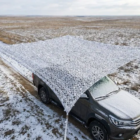 Маскувальна сітка Militex для авто Зимовий мультикам 10х10м (площа 100 кв.м.)
