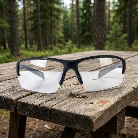 Окуляри біфокальні фотохромні (захисні) Global Vision Hercules-7 Bifocal (+2.5) photochromic (clear), фотохромні прозорі, Чорний