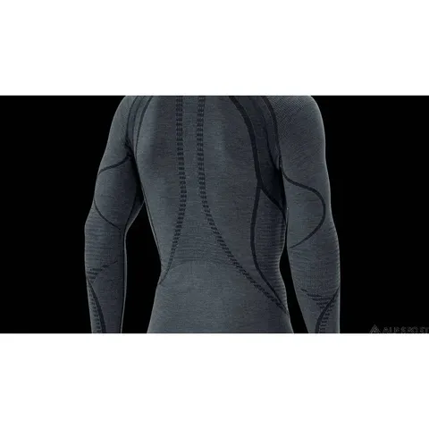 Чоловіча термофутболка Accapi Ergowool з довгим рукавом Iron/Black — фото 9