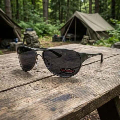 Окуляри поляризаційні BluWater Alumination-3 Gun Metal Polarized (gray) чорні в темній оправі, Чорний