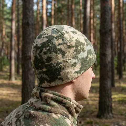 Шапка флісова піксель