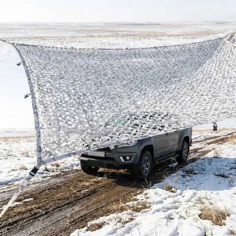 Зимова маскувальна Militex сітка зимовий мультикам 5х10м (площа 50 кв.м.)