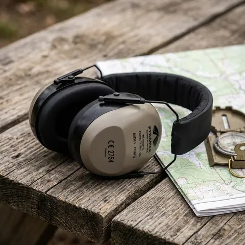 Навушники Pyramex PM8010 для захисту схуху SNR 30 dB, NRR 26 dB Бежево-сірі — фото 3