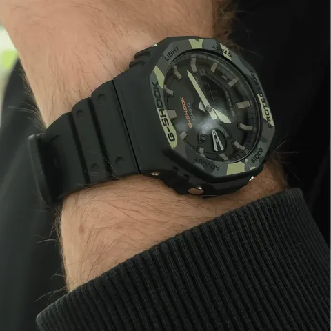 Годинник Casio G-SHOCK GA-2100SU-1AER - чорний / камо — фото 4