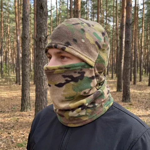 Балаклава військова флісова мультикам