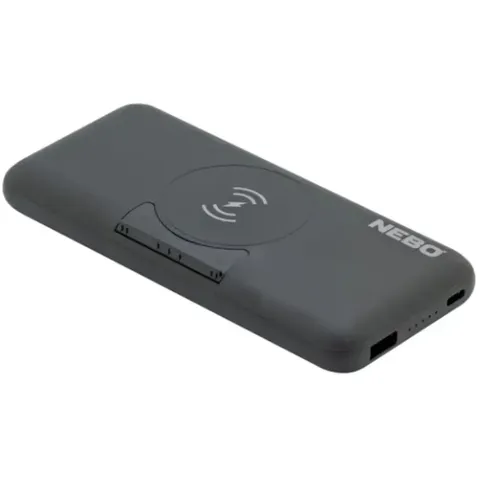 Повербанк Nebo 10K Powerbank w/ Kickstand & wWreless Charging, 10 000 mAh (NB NEB-PBK-0010-G) — фото 2