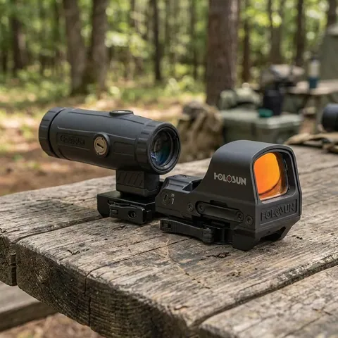 Коліматорний приціл HOLOSUN HS510C та збільшувач HM3X (Combo Set)