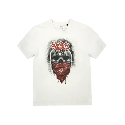 Футболка Cavalier White з принтом Skull in buff DTG M — фото 4
